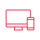 Computer monitor and mobile device icon